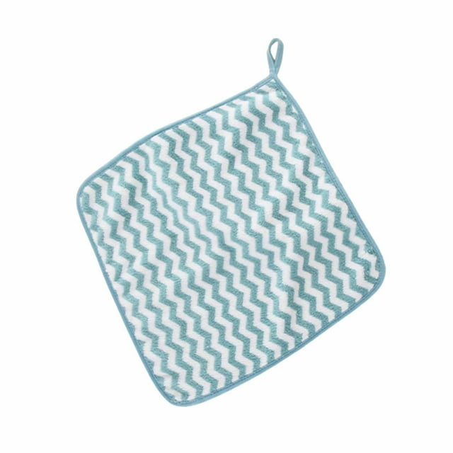 Leodye 1PCS Coral Velvet Towel Super Absorbent Soft Material Small Hand Towel for Daily Use -11.8*11.8IN
