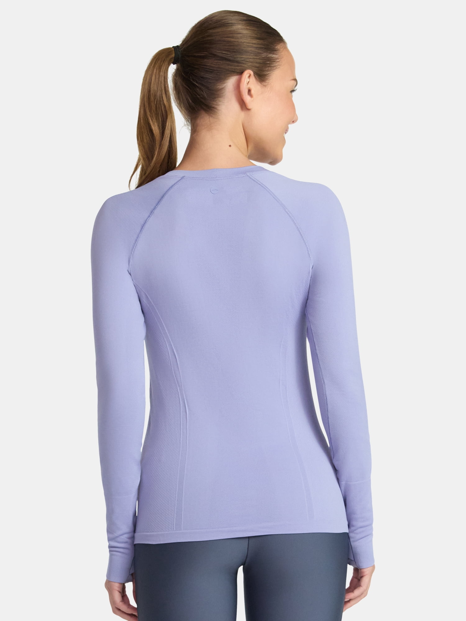 Avia Women's Seamless Tee with Long Sleeves, Sizes XS-XXXL