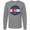 AC-Heather Grey, variant on Inktastic Colorado Flag Sunflower Long Sleeve T-Shirt