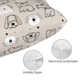 thumbnail image 3 of Balery Puppy Funda de Cojín Estampada, Regalos para Mujeres, Regalos de Amor para Ella, Regalos para Novia o Esposa, Funda de Almohada-14"x20", 3 of 6