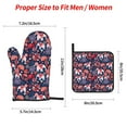 thumbnail image 2 of Cauagu Elephants Print Oven Mitts and Pot Holders 4 pcs Set,Extra Thicken Long Kitchen Oven Glove Potholders BBQ Gloves-Oven Mitts and Pot Holders(11 Inch), 2 of 6