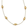 thumbnail image 1 of 14k Yellow Gold Polished and Brushed Necklace, 1 of 2