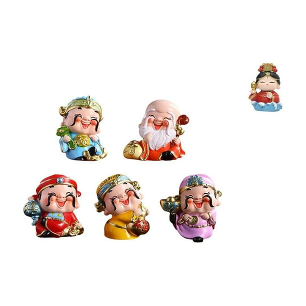Figuras De Dios De La Fortuna Y La Riqueza, Escultura De Resina Para Mesa, Mini Estatuas Para Dormitorio, Escritorio De Año Nuevo, Decoración Para Fiestas, Mazu, Madre, Coleccionable, Regalo