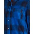 thumbnail image 4 of Time and Tru Women's Cozy Flannel Shacket, Sizes S-XXXL, 4 of 5