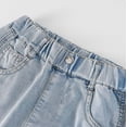thumbnail image 6 of XIYNBAOK Girls Baggy Jeans Y2k Trendy Vintage Wide Leg Denim Pants for Kids Star Patch Elastic Waist Loose Fit Trousers Teens Streetwear, 6 of 8