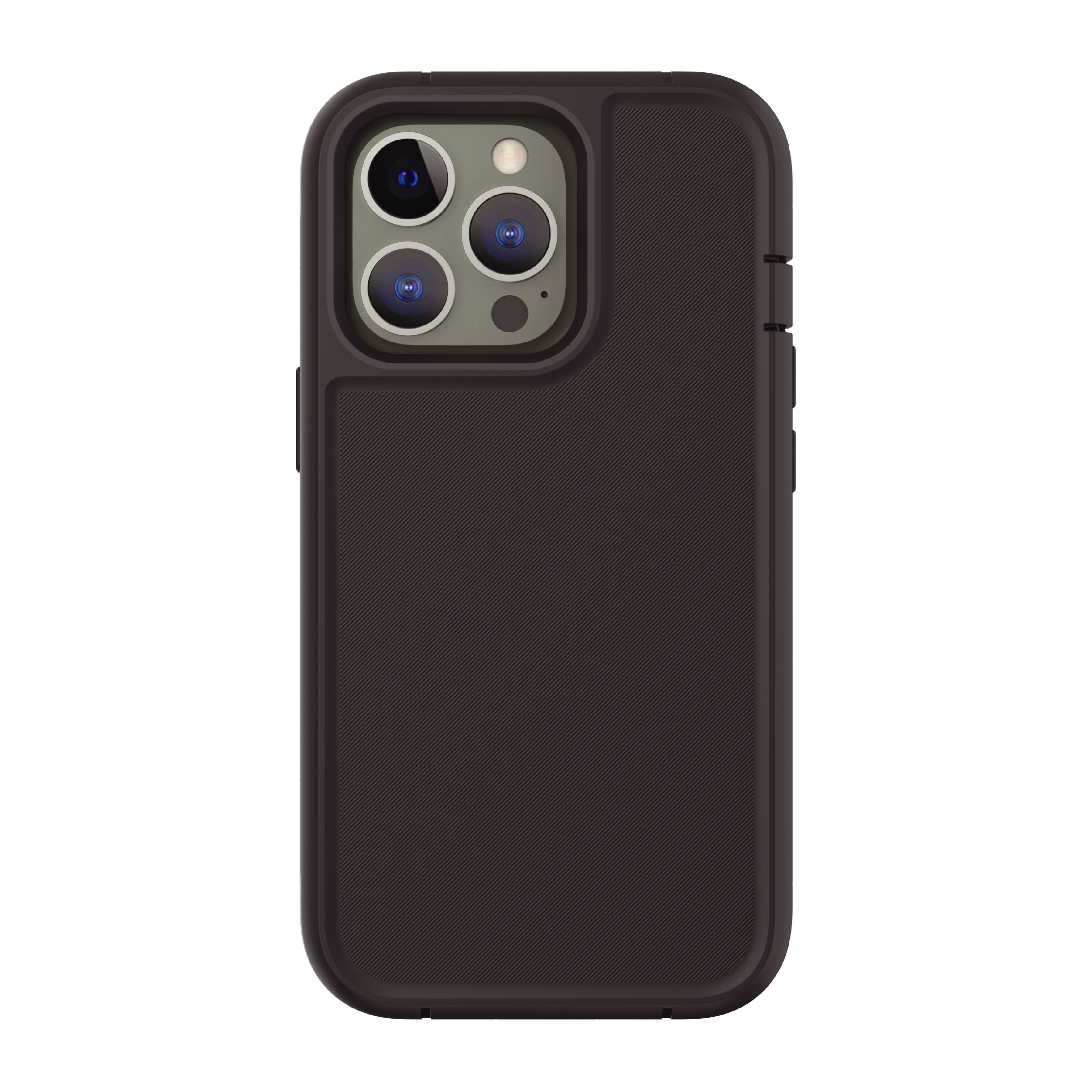 onn. Rugged Case for iPhone 13 Pro Max / iPhone 12 Pro Max - Black