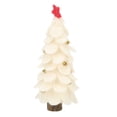 thumbnail image 2 of Adorno navideño de fieltro de lana para árbol de Navidad, decoración para el hogar, fiesta de Año Nuevo, color blanco, tamaño grande, 2023, 2 of 14