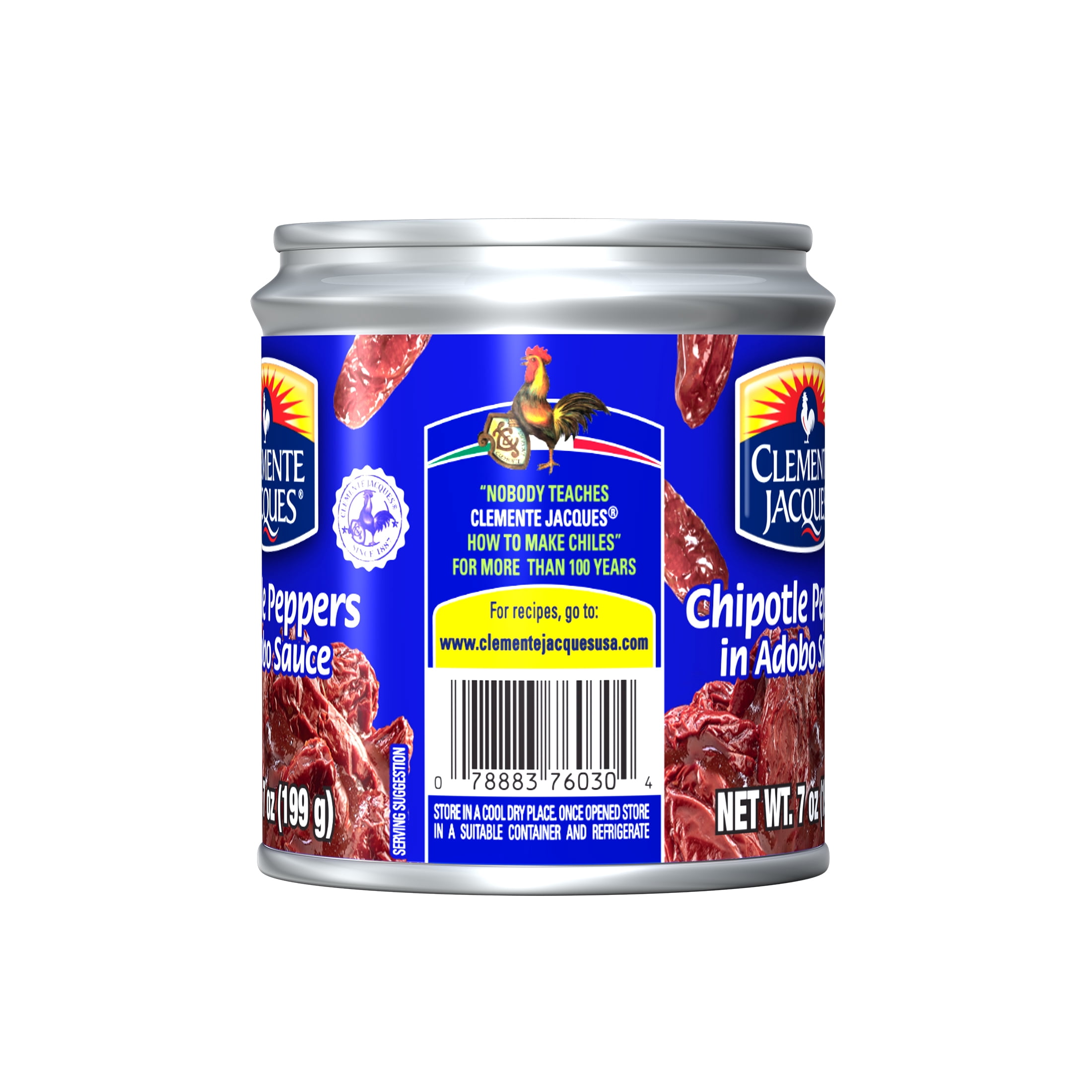 (6 pack) Clemente Jacques Chipotle Peppers in Adobo Sauce, 7 oz Can