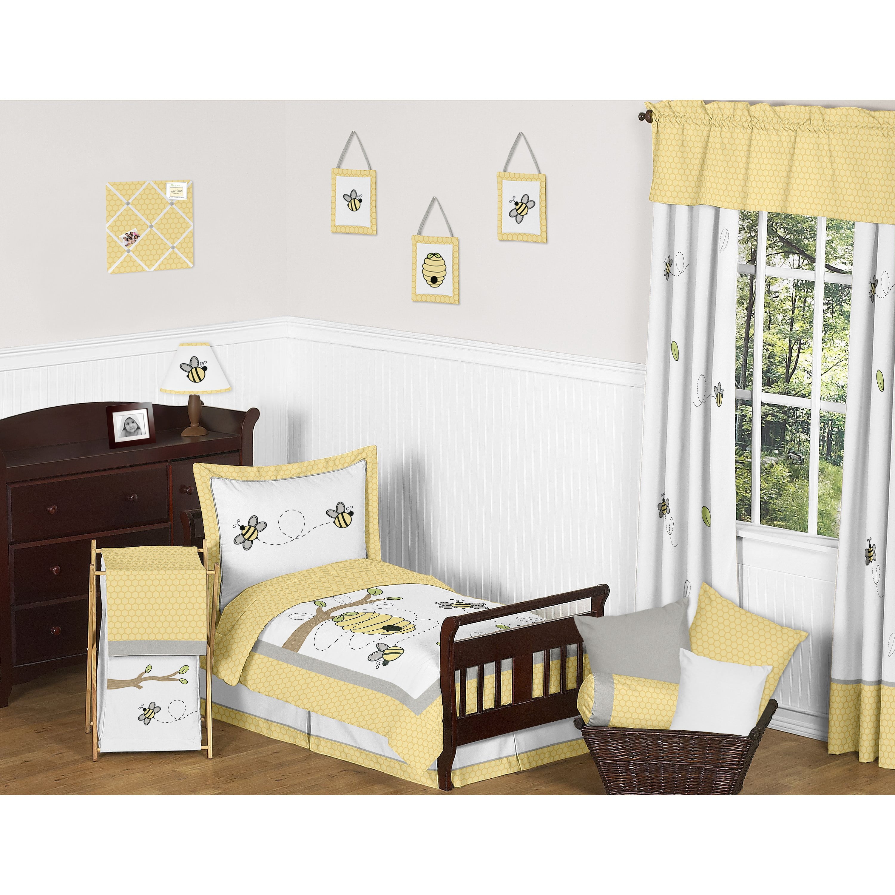 Fitted Crib Sheet For Bumble Bee Baby Toddler Bedding Set