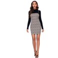 thumbnail image 5 of Women's Spaghetti Strap Geo Print Stripe Mini Cami Bodycon Dress, 5 of 5