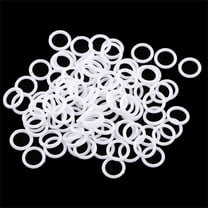 100 Pieces White Roman Curtain Rings,0.51x0.31In O-Rings Plastic Rings,Cafe Curtain Rings,White White Plastic Rings for DIY Blinds,Curtains