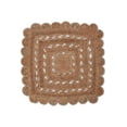 thumbnail image 2 of Rugsotic Carpets Hand Woven Jute 6'x6' Square Area Rug Oriental Beige J00072, 2 of 8
