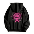thumbnail image 5 of Breast Cancer Awareness Hoodies for Women 2025 Pink Ribbon Zip Up Graphic Hooded Sweatshirt with Pockets Jackets Coat, 5 of 7