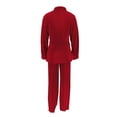 thumbnail image 6 of Women's 2 Piece Outfit Sets Casual Lounge Set Button Long Sleeve Shirts and Long Pants Loungewear Set Pajama Set, 6 of 6