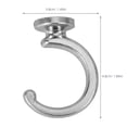thumbnail image 2 of Miangastore Traditional Curtain Holdback Tieback Hooks Silver 2Pcs 1.9In, 2 of 9