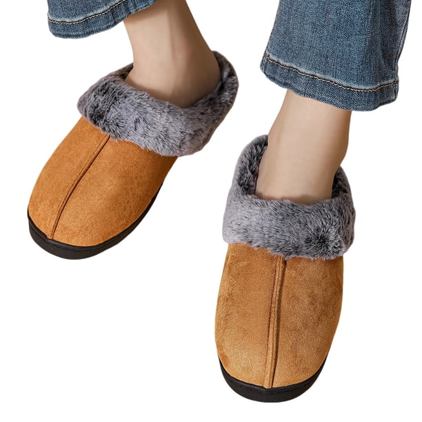 Zapatos Casa para Mujer Y Hombre Viscoelástica Con Forro Polar Felpa Interior