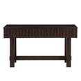 thumbnail image 2 of Mid-Century Modern Entryway Console Table, Wooden Sofa Table with Storage Drawers for Living Room Hallway, 2 of 13