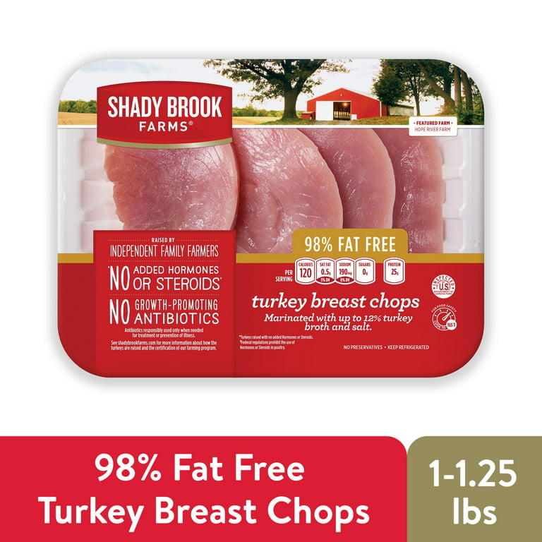 Shady Brook Farms® 98% Fat Free Turkey Breast Chops 4 Pieces Tray, Fresh, 1  - 1.25 lbs. 