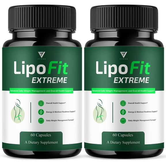 (2 Pack) Lipofit Extreme Premium Wellness Supplement, Lipo Fit (120 Capsules)