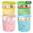 thumbnail image 3 of Pack of 4 16OZ Ice Cream Neoprene Sleeve for Creami Deluxe Accessories, Reusable Insulated Sleeves A, 3 of 5