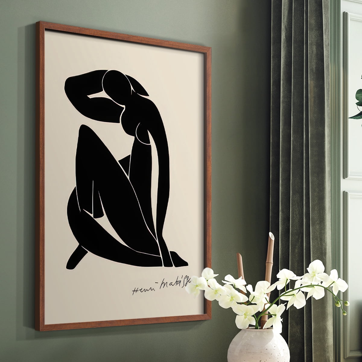 Matisse CLXXXVII Framed Print in Brown Solid Wood 8 x 10 Framed Print