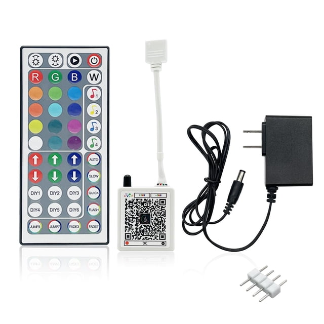 Tira de luces LED FONEWE de 44 teclas RGB con control remoto IR