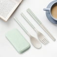 thumbnail image 5 of Collapsible Reusable Utensils Set with Case, Portable Utensils Include Spoon Knife Forks Chopsticks for Adult Travel Picnic Camping Or Birthday Use, 5 of 5