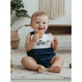 thumbnail image 4 of BemeyourBBs Newborn Baby Boy Girl Summer Clothes Firefighter Police Outfit Bubble Romper Overalls Loose Fit Firefighting Embroidered Sleeveless Infant Jumpsuit Bodysuit Playsuit, 4 of 9