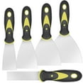 thumbnail image 1 of 5pcs Putty Scraper Set Stainless Steel Paint Scrapers Tool Kit 5 in 1 Spackle Paint Tools Caulk Removal Tool, 1 of 1