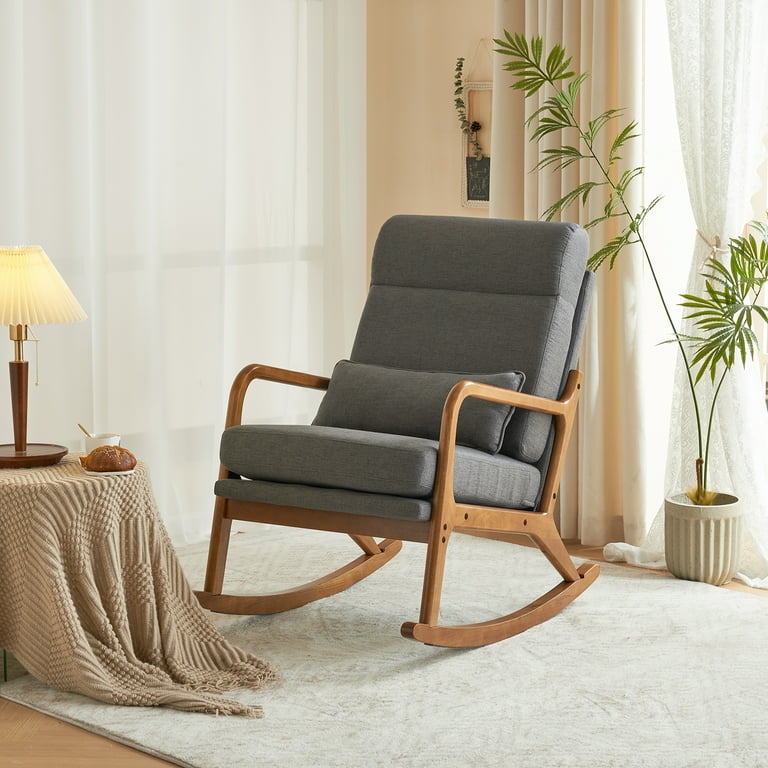 Free Shipping! Ktaxon Mid Century Rocking Nursery Chair Free Shipping! Ktaxon Mid Century Rocking Nursery Chair