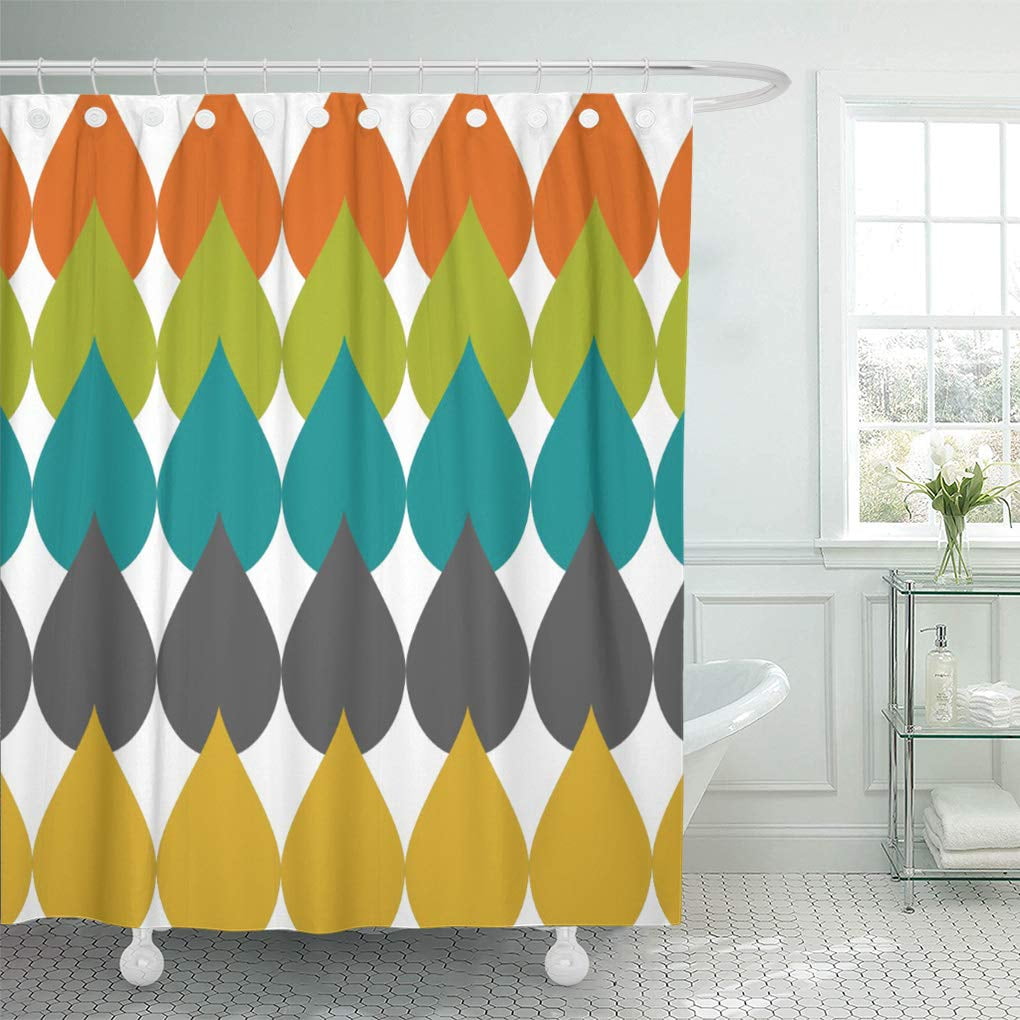 Fire flames with sparks Shower Curtain Bathroom Decor Fabric & 12hooks 71*71inch 