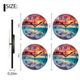 thumbnail image 2 of Battery Operated Analog Wall Clocks Non-Ticking Silent Modern Clock Decorative for Home,Office-Beautiful Sunset Over The Ocean With Waves And Beach(10inch), 2 of 4