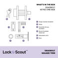 thumbnail image 3 of Cerrojo Lock Scout con borde cuadrado, 3 of 5