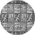 thumbnail image 1 of Ahgly Company Indoor Round Persian Gray Traditional Area Rugs, 5' Round, 1 of 1