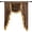 Brown, variant on Premium Velvet Valance Curtains for Living Room, Super Soft Waterfall Valance with Tassels for Windows, Burgundy Red Swag for Bedroom, 41-Inch Wide