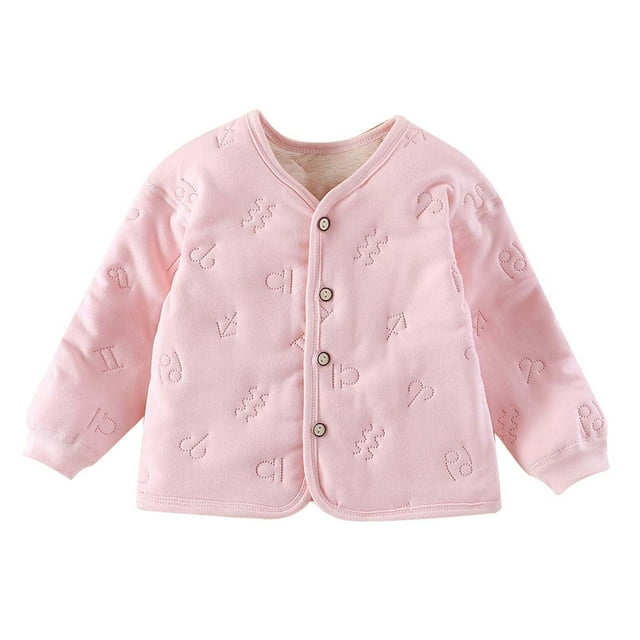 Toddler Winter Coat Cartoon Printed Solid Color Lightweight Coat Windproof Jacket Infant Winter Clothes 3-4 Years Kids Clothes