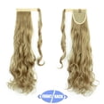 thumbnail image 2 of Drawstring Ponytail Hair Extension 20" 22" Curly Wavy Straight Hairpiece One Piece Ponytail Extension Long Pony Tails for Women(Natural Black/Dark Brown), 2 of 8
