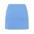 thumbnail image 6 of ZXLBBD Womens Solid Color Tennis Pocket Skirt Yoga Sports Active Skirt Shorts Skirt Casual Outdoor Cozy Daily Wear, 6 of 6