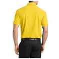 thumbnail image 3 of Yellow Rooster Mens Short Sleeve Dry Zone Grid Polo Yellow M, 3 of 4