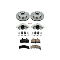 PowerStop Front Stock Replacement Brake Pad and Rotor Kit with Calipers Fits: DODGE Select Models KCOE2126