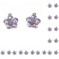 thumbnail image 2 of Sonducket 10 Uds pendientes colgantes flores de cinco pétalos accesorios de de aleación fabricación de joyas suministros hechos a mano para Ropa, zapatos y accesorios Miscelánea violeta Sonducket AP009896-01B, 2 of 6