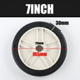 thumbnail image 1 of Belt Type Air Compressor Accessories Caster Wheels 7 inch Shock Absorption Silent, 1 of 7