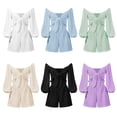 thumbnail image 3 of Summer New Fashion Casual Suit Women's Long Sleeve Cardigan Pocket Shorts Two Piece, 3 of 6