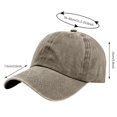 thumbnail image 3 of ZQUUVOU Women's and Men's Denim Baseball Cap Washed Distressed Soft Top Curved Brim Hat Vintage Outdoor Casual Gray, 3 of 3