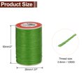 thumbnail image 2 of Uxcell Round Leather Sewing Waxed Thread, 55m / 60 Yards Wax Polyester String, 0.8mm Waxed Cord for Crafts, Light green, 2 of 6