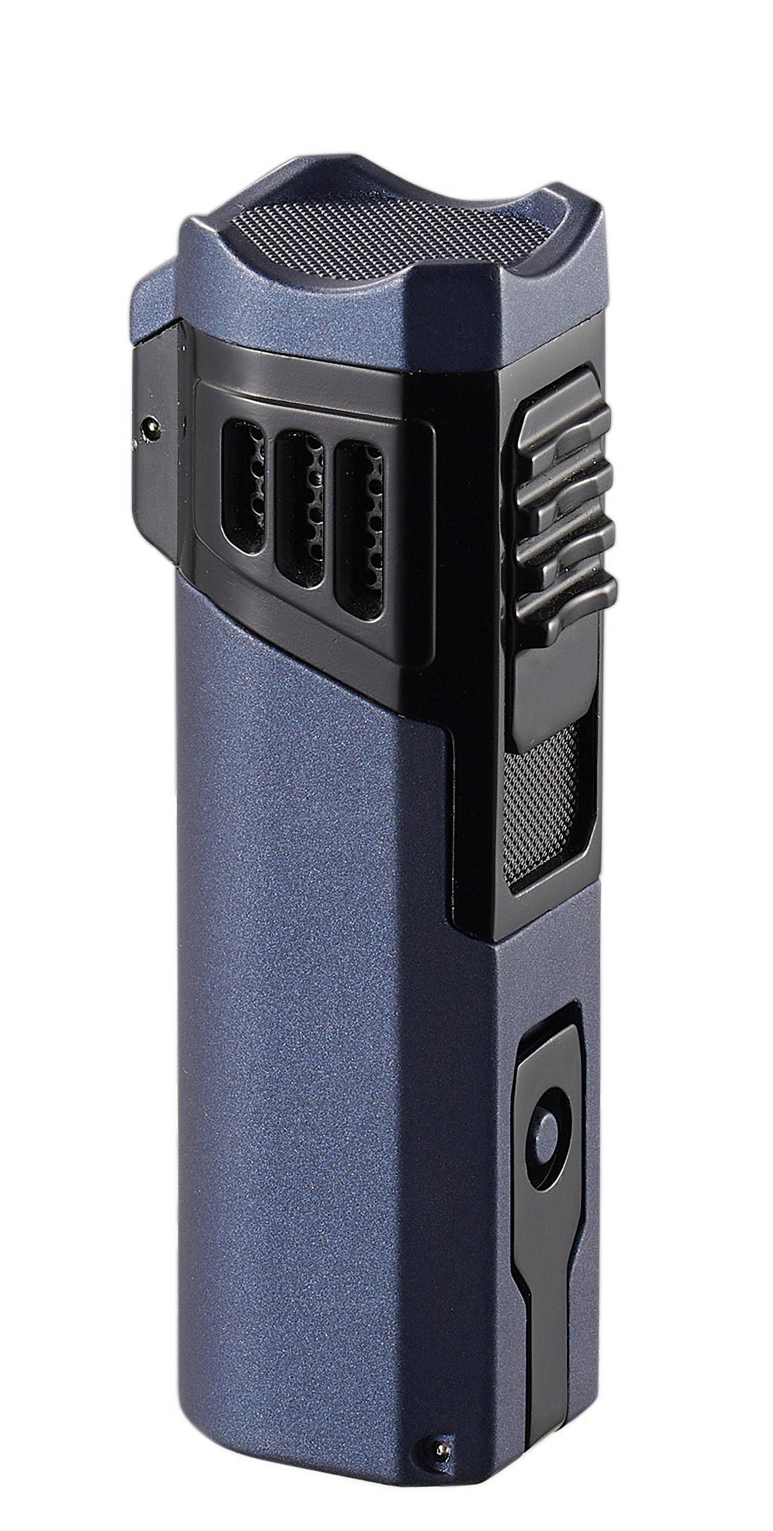 Visol Capitan Quad Flame Torch Lighter - Indigo Blue