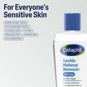 Cetaphil Gentle Waterproof Oil Free Makeup Remover for Sensitive Skin, 6 oz