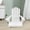 White, variant on Olurrisa Wood Outdoor Wooden Folding Adirondack Chair Set , Foldable Wood Patio Chair for Garden Backyard Porch Pool Deck Firepit