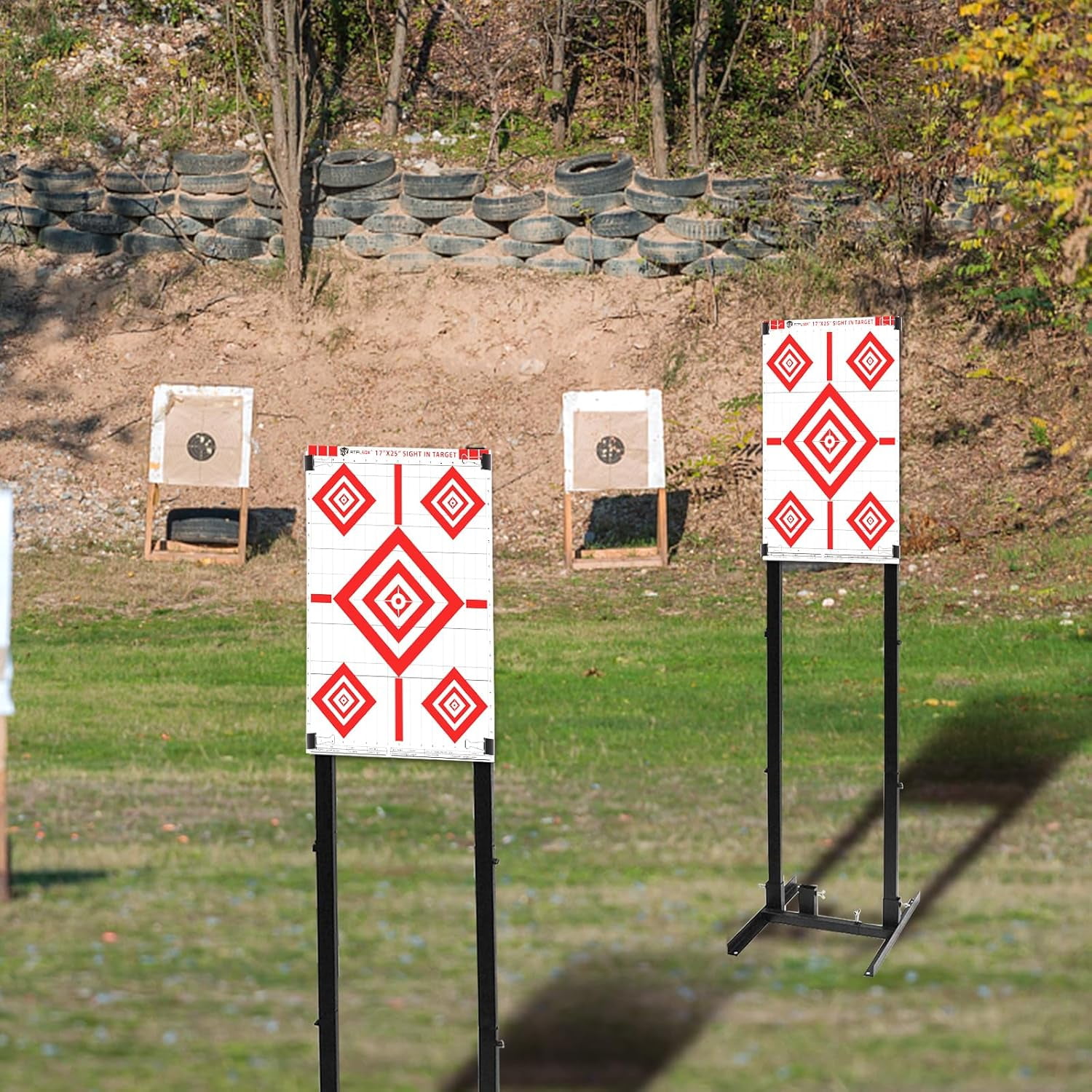 Sight in Shooting Range Paper Target, 17X25 Inch Paper Shooting Targets Suitable for Handgun, Rifle, Pellet Gun, Airgun, BB Guns, Airsoft