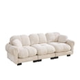 thumbnail image 6 of Nkurdsu 104" Oversized Modular Cloud Sofa, 3 Seater Chenille Couch for Living Room, Beige, 6 of 7